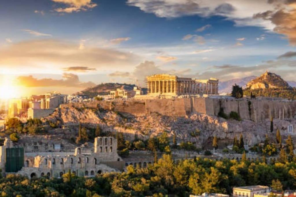 The Acropolis Metro Station Flat Lägenhet Aten Exteriör bild